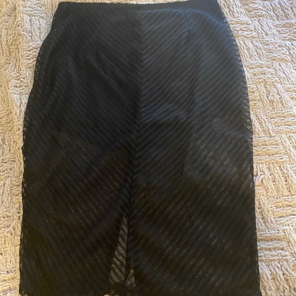 Black long skirt